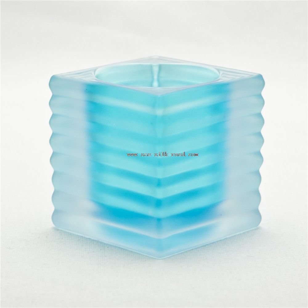 double glass candle container for wedding use