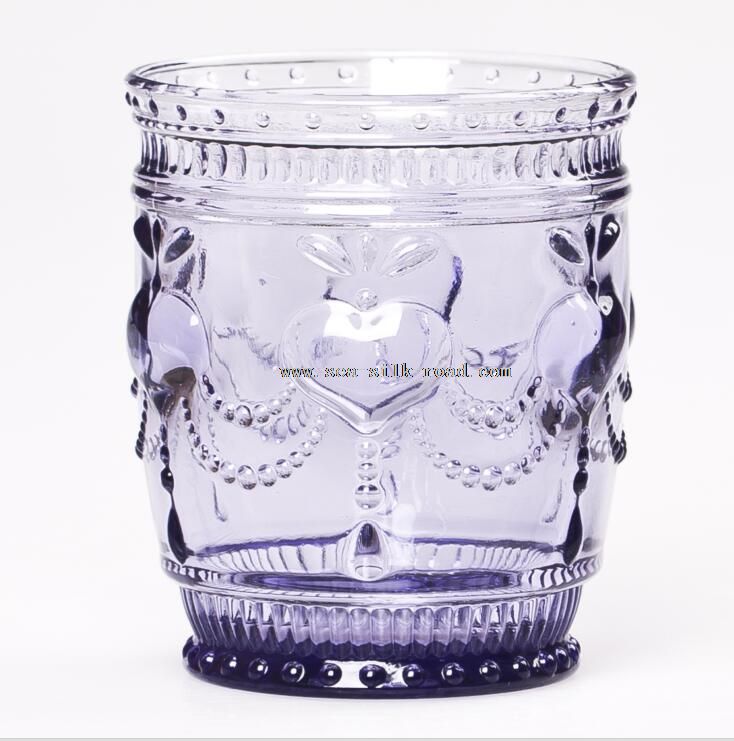 glass cup candle holder