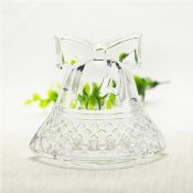 glass jingle Bell candle holder images