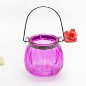 Pink Round Hanging Candle Holder images