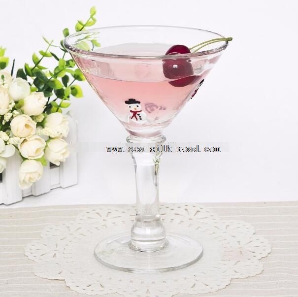 snowman martini glass