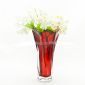 rød farve glas blomstervase small picture