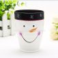 snowman painting warm candle hodler for christmas small picture
