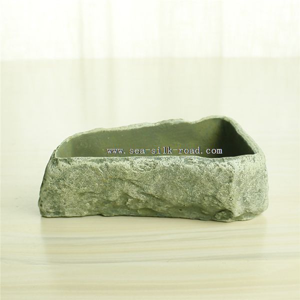 cement stone garden planter half flower pot