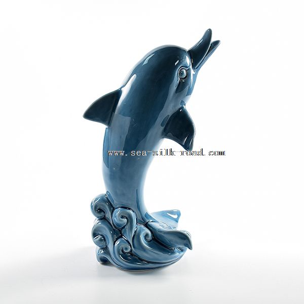decorazione ceramica delfino