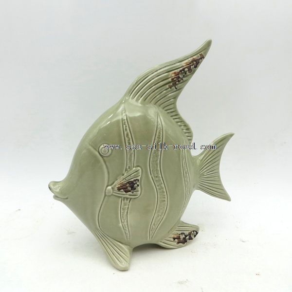 decoração cerâmica peixe
