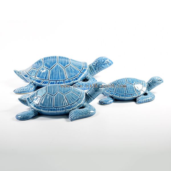 figurine animale tartaruga di mare ceramica porcellana