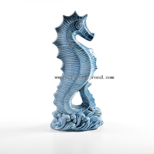 keramiske seahorse figurer for dekorasjon