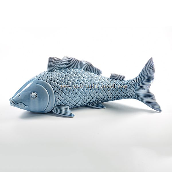 home fish decoration porcelain figurines