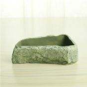 cement stone garden planter half flower pot images