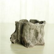 cement tree stump garden plant flower pots images