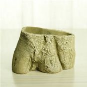 Forskellige størrelse cement træ stump flower pot images