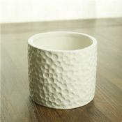 pote de flor de forma de Copa de decoración cerámica blanco images