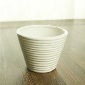 white ceramic table cup shape flower pot images