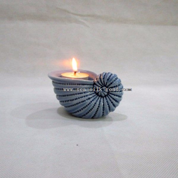 sea shell porcelain craft candle holders