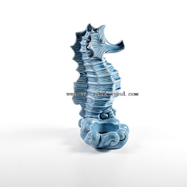 seahorse art craft candle holders