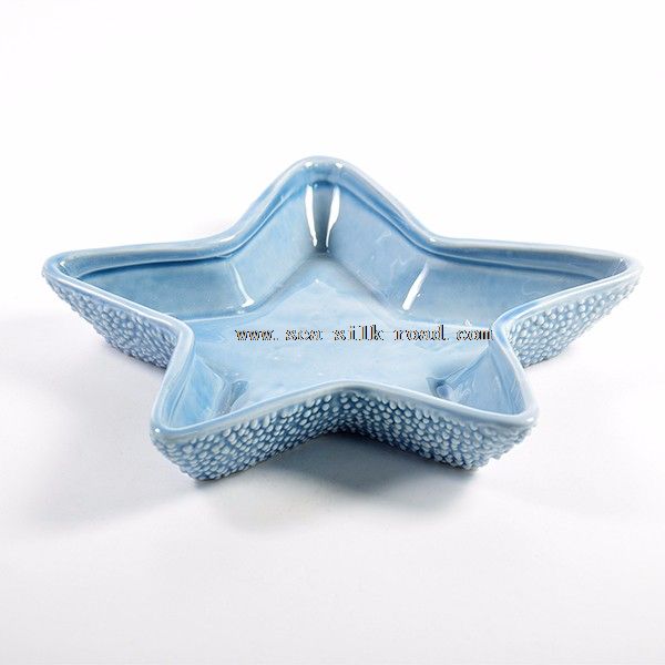 small sea star ceramic sauce plates dishes