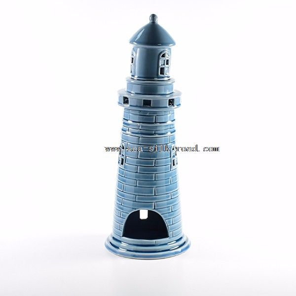 tower porcelain craft ceramic candle holder