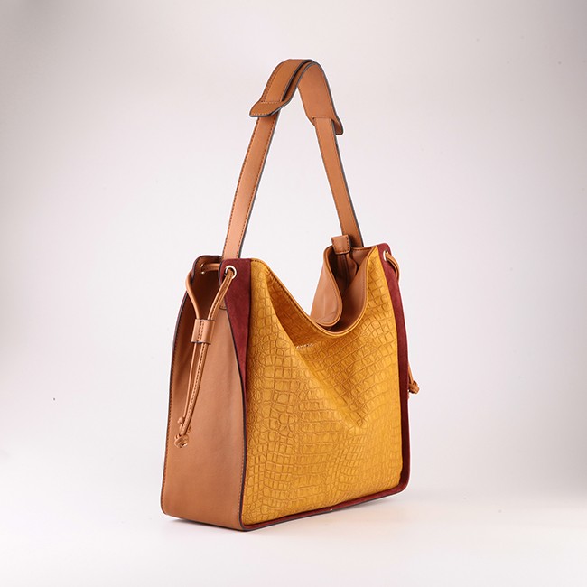 Damen krokodil patent mode tasche