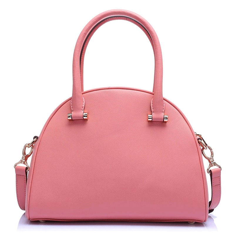 PU leather Pink color handbags