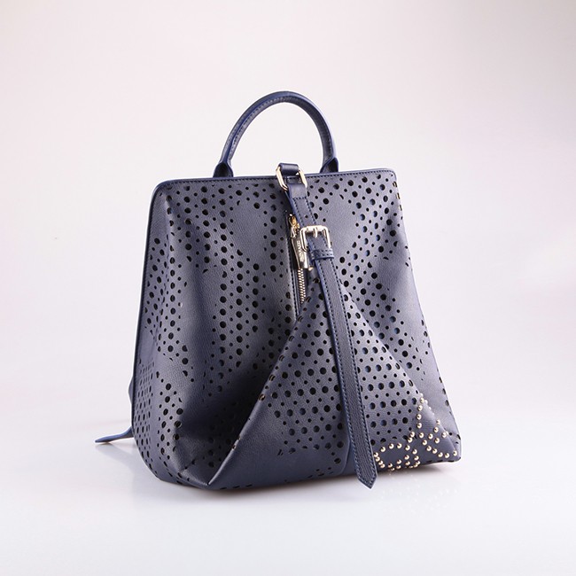 women backpack with studs