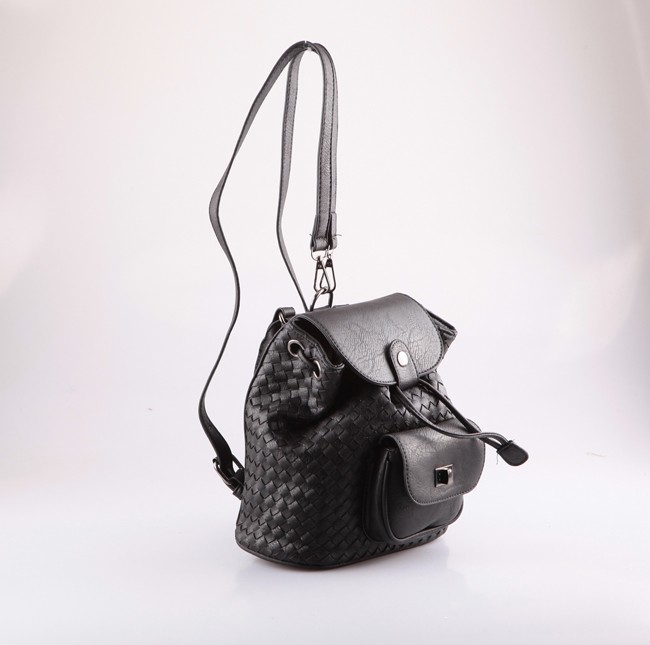 Woven Drawstring Backpack 