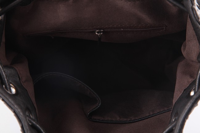 Woven Drawstring Backpack 