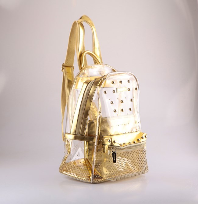 Vintage transparente PU rucksack