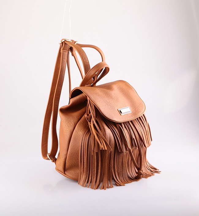  PU fringe plecak 