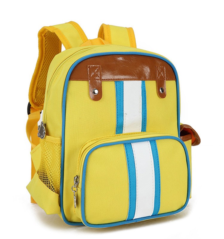 PU Stripe School Backpack