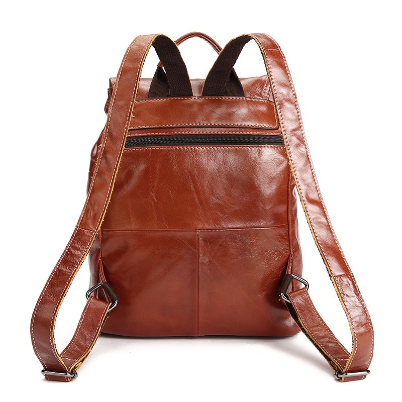  Vintage Genuine Leather Backpack