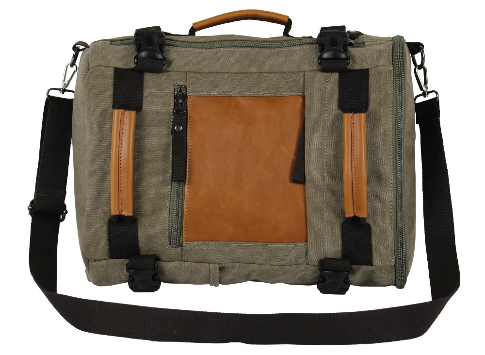 Canvas Rucksack Mit Laptop-fach