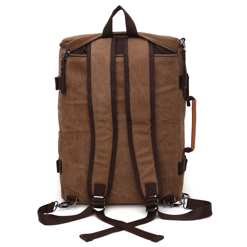  Canvas Rucksack Mit Laptop-fach 