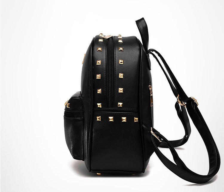 Pu Fashion Backpack WIth Rivets