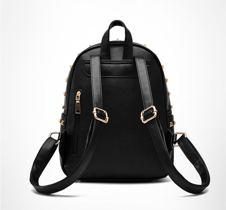 Pu Fashion Backpack WIth Rivets