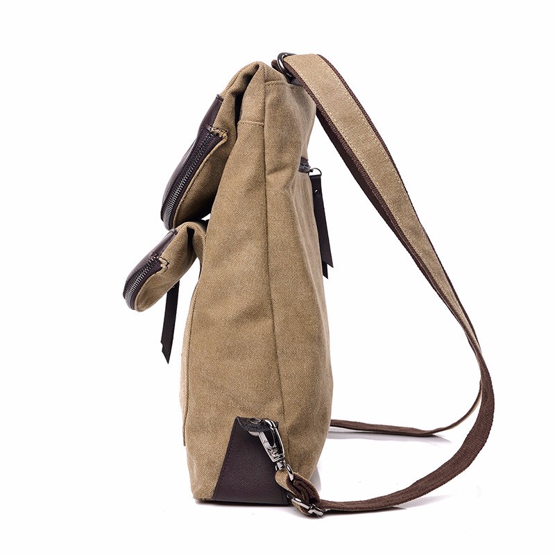 Multi-functional canvas backpack 