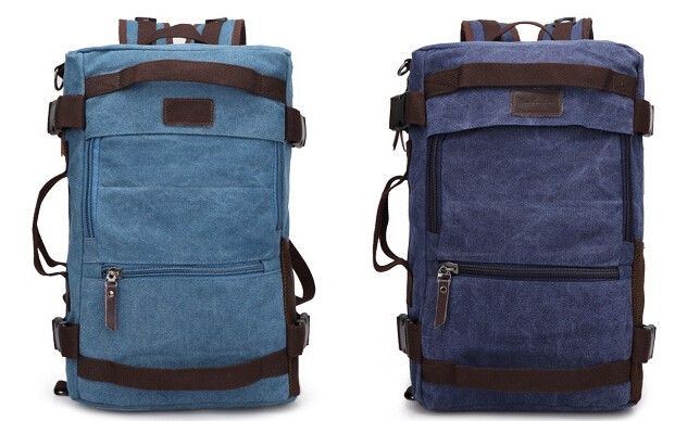 canvas backpack travel bag