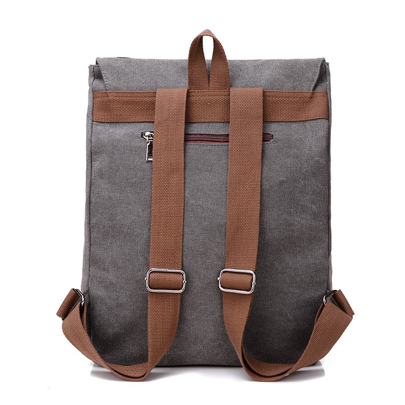 Canvas Rucksack Mit Gedruckt Flap