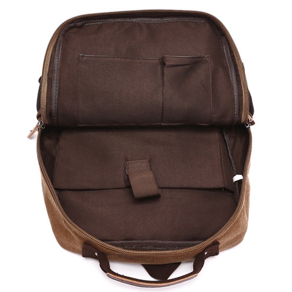  Canvas Backpack For Men With Side Mesh Pockets
