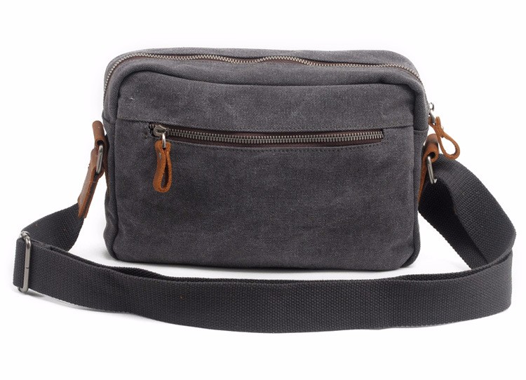 messenger bag leather canvas material