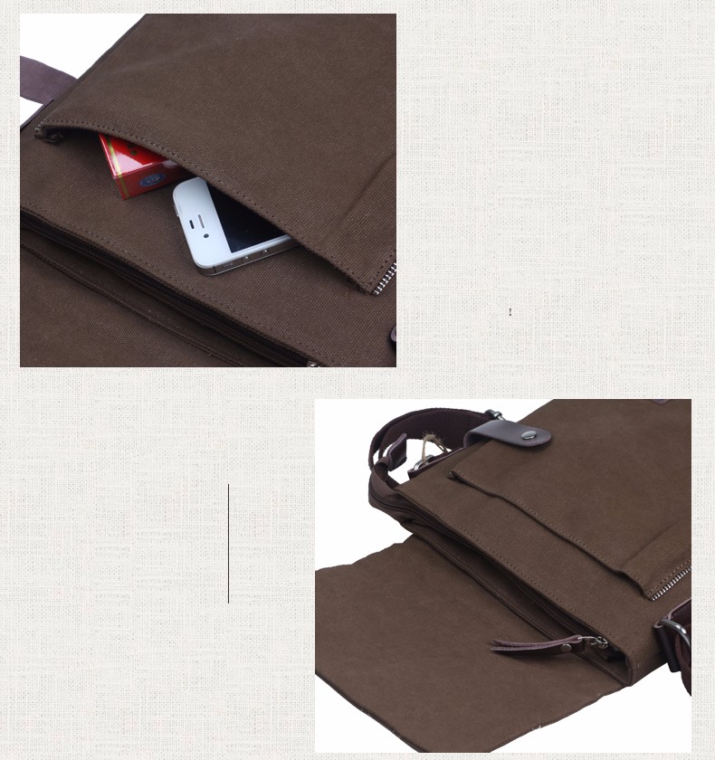 bisnis kanvas messenger Bag