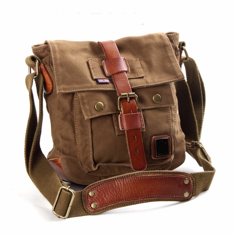 canvas messenger bag