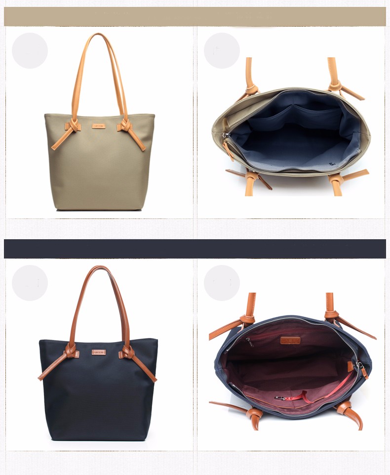  vattentät nylon tote väska 