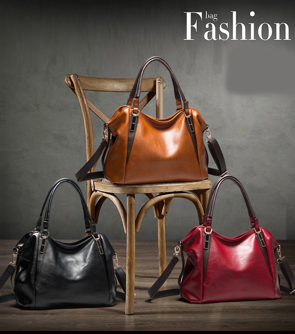  elegant pattern leather business bag