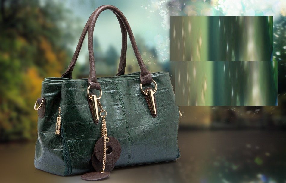 bolso de mano dama cuero Genuino