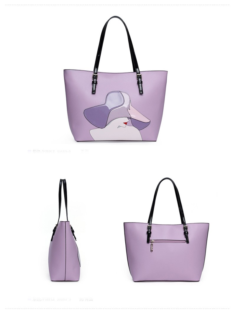 PU lady tote bag 