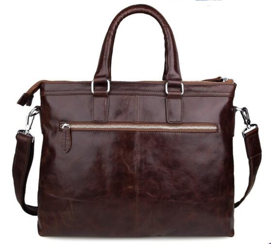 leather cowhide vintage briefcase