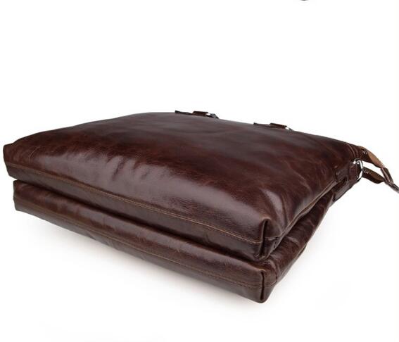 leather cowhide vintage briefcase