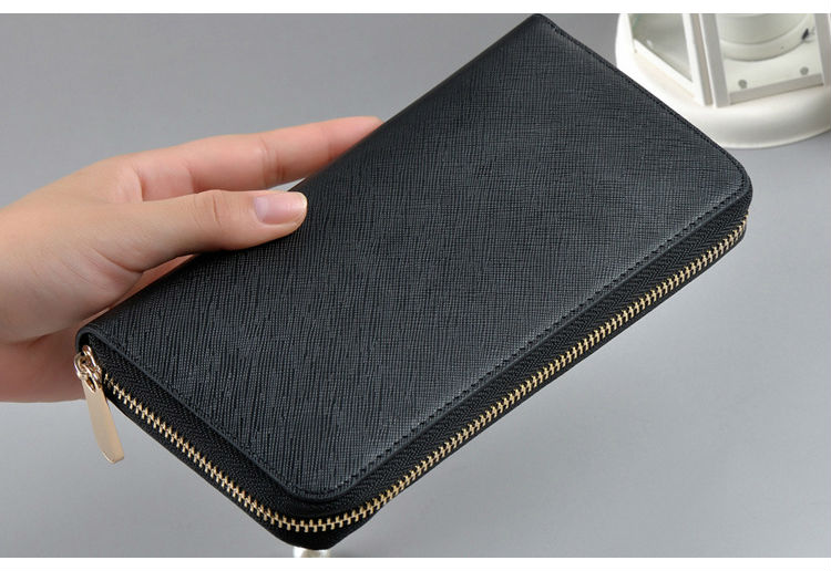 dompet kulit asli dengan zipper