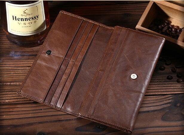  Leather Card Holder Clutch Wallet